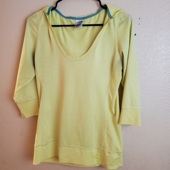 The North Face Neon Hooded Active Shirt Top - Picture 1 of 4